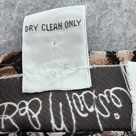 Bob Mackie Blouse Animal Snake Print 100% Silk Sophisticated Career Exotic SZ 8 - Picture 7 of 11